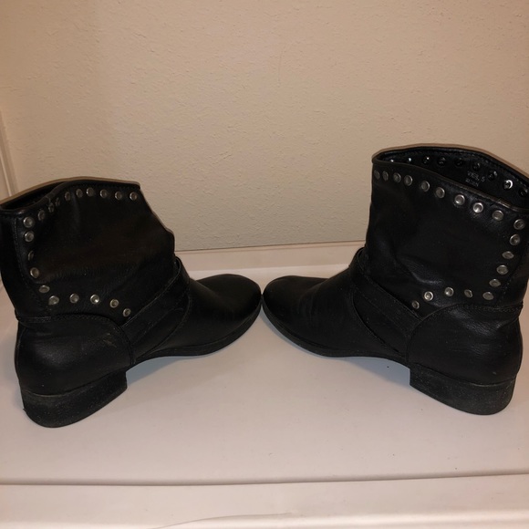 Black Moto Booties SIZE: 8.5 - Picture 5 of 8